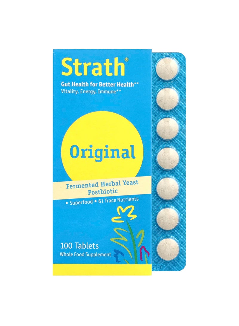 Fermented Herbal Yeast Postbiotic, 100 Tablets